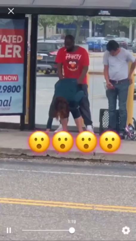 hotladsworld5:  Fucking hell! This guy fucks this woman in the street and pulls out cumming all over the floor. Shameful that there were children around! But if you like black cock as much as I do, I’m sure you’ll appreciate none the less. 😝Check