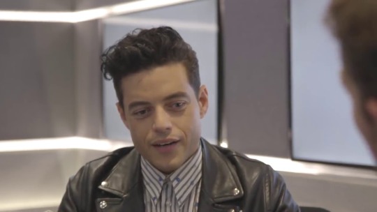 pentecost: rami malek thoughtfully formulating a sentence fragment