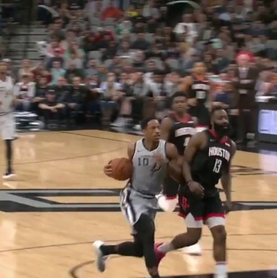 bballinspiration:Harden with the casual no-look defense 😂  