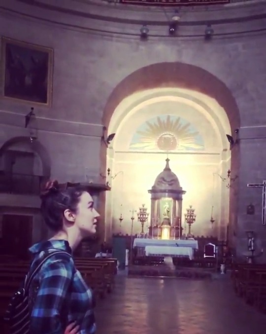 carlitos-guey:  derrieresandcankles:  youreyesblazeout:  kittygory: worldcircus: Kind of gives you chills . Good Lord, how delicious! I wanna do that! The next time I’m in a cathedral, I’m doing it.   As she stood inside an ancient and empty church