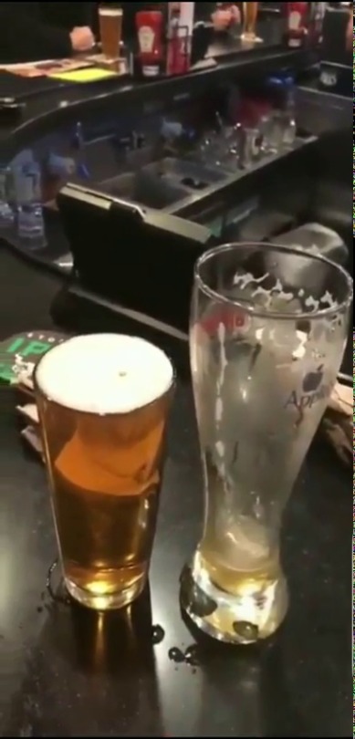 askinnyblackman:  catchymemes:   The difference between a large and small beer at