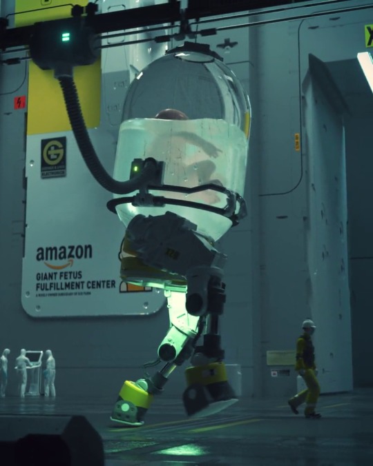 association-of-free-people: metroidtwo:  beeple: AMAZON GIANT FETUS FULFILLMENT CENTER  i’m telling my kid this is where babies come from 