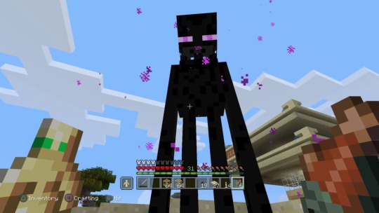 kirishima-hates-terfs: damnthesegames:  The only problem with building a home in the desert is how often Enderman try to aggressively offer you sand.   He’s nervous  