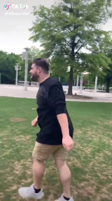 fhabhotdamncobs:  cubpanda: bearmythology:  A bear who does flips while his shirt slides down to expose his husky body is always unbelievably hot and sexy… This is Dillon Crider and he shows how front-then side-then back flipping is done, son. [source: