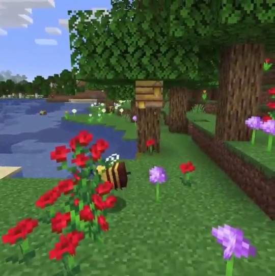 bugkeeping: minecraft java edition 1.15    is going to have bees  i can be a beekeeper in real life and in minecraft my life is fulfilled  
