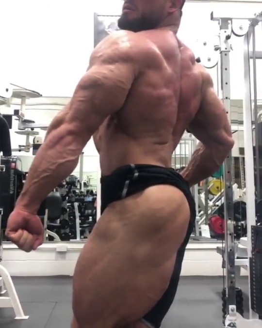 muscleobsessive:Zane Watson showing of his bullet-hard nips, massive glutes and hams,