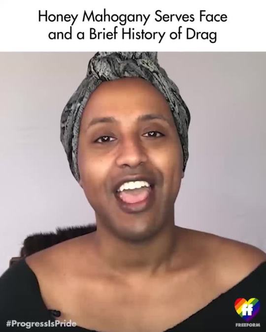 Watch Honey Mahogany turn a LOOK, step-by-step, as she conjures ~THE POWER OF DRAG~ over the years in #HistoryServed!