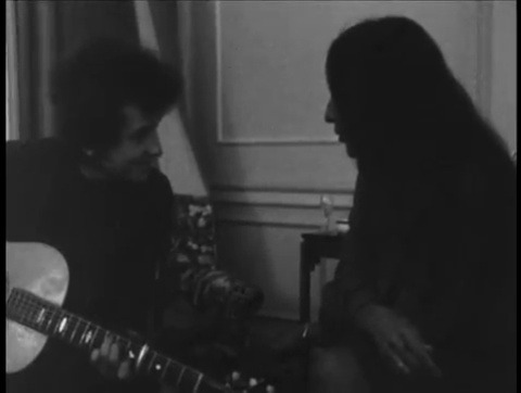 bobdylan-n-jonimitchell:Bob Dylan & Joan Baez, “The Wild Mountain Thyme,” Savoy Hotel, May 4, 1965—Don’t Look Back (Outtake) 1967 May 17.