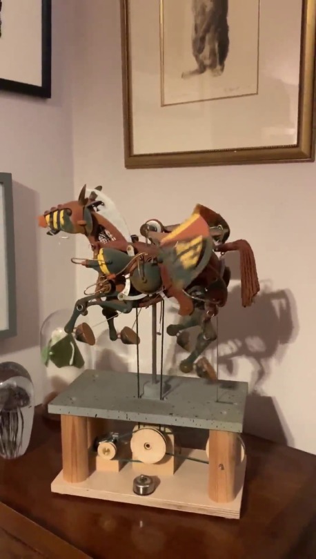 steampunktendencies:Pegasus, part of Maurice Feely’s collection, recently posted