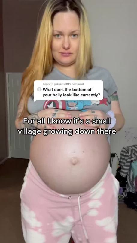 Very Pregnant Belly Video