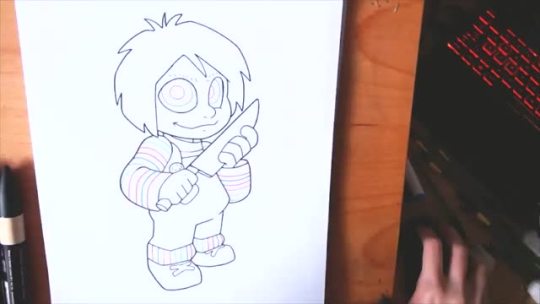 Porn Pics colacarnage:Chucky doodle. Fun fact, the