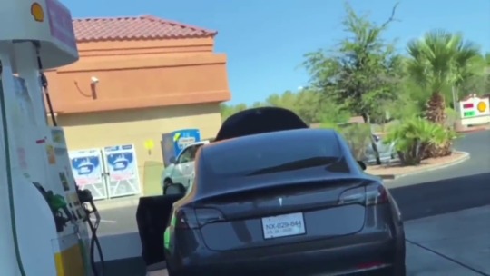 opelman:ireton:  He Tried to Put Gas In His Tesla   The future is bright or maybe not 😲😂