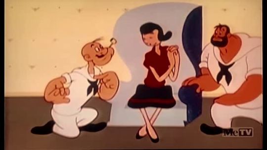 Popeye proposes and Olive Oyl says YES!