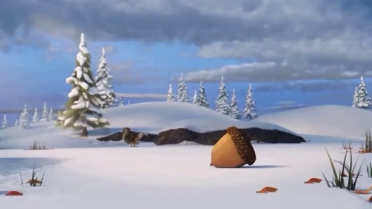 wayward-delver:    As a final goodbye, Blue Sky Studios came together and gave Scrat a send off on their own terms.He finally got his nut.