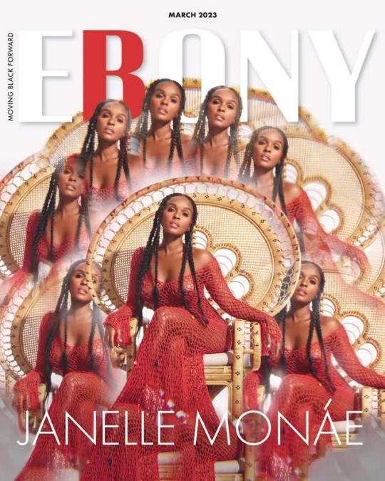 blackgirlsreverything:Janelle Monae for Ebony Magazine March Cover 2023