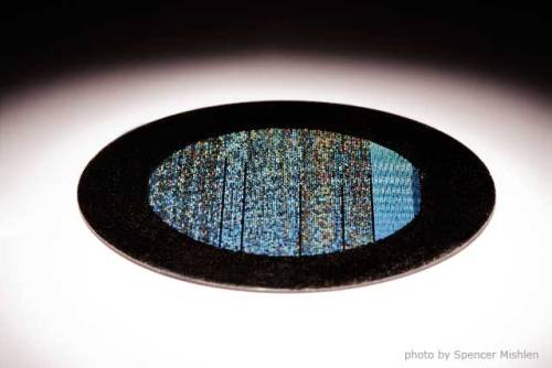 science:
“This is what 13,500 pages micro-etched into nickel looks like. The Rosetta Disk is “intended to be a durable archive of human languages, as well as an aesthetic object that suggests a journey of the imagination across culture and...