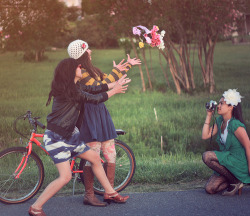 thebackdoor: Summer Evenings photoshoot w/samie, amanda and nicole